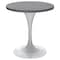 Leisuremod Round 27.56 in W, 29.35 in L, Stone/Stainless Steel, Grey VT20W-27GRS - alternate 1
