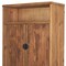 Homeroots 18in Brown Solid Wood Curio Cabinet With Two Doors 727720 - alternate 6
