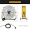 Edendirect 24in 3-Speed Portable High Velocity Drum Fan, Yellow, 1/3 HP, Turbo Blade, Low Noise IR-FAN7804 - alternate 8