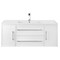 Cutler MILANO 48 in Wall Hung Vanity WHITE w/top (Modern Shaker) FV-WHITE48MS - alternate 1