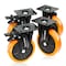 Powertec 6 in. Swivel Caster Wheels with Dual Locking Brake, 1390 lbs Load, Heavy Duty Industrial Grade, 4PK 17216N - alternate 1