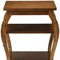 Homeroots 23" Brown Wood Bow Leg End Table With Two Shelves 286311 - alternate 4