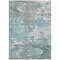 Homeroots 9' X 12' Blue And Teal Blue Abstract Washable Indoor Outdoor Area Rug 610442 - alternate 6