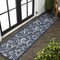Jonathan Y Maribel Traditional Classic All-Over Scroll Navy/Cream 2 ft. x 8 ft. Indoor/Outdoor Runner Rug TSN205B-28 - alternate 1
