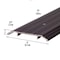 M-D Building Products 5 in. x 1/2 in. x 72 in. Bronze Aluminum Commercial Flat-Profile Threshold 68353 - alternate 2