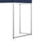 Homeroots 45" Navy Blue and Silver Wood and Stainless Steel Writing Desk With Two Drawers 543810 - alternate 4