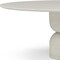 Homeroots 94" Beige Marble Double Pedestal Base Oval Dining Table 718901 - alternate 4