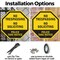 Signmission No Trespassing No Soliciting Police, 18 inch X 18 inch, Plastic Sign, 2PK OC-P-2PACK-18-102 - alternate 5