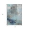 Homeroots 3' X 5' Teal Blue And Gray Abstract Washable Indoor Outdoor Area Rug 632035 - alternate 5