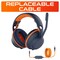 Delton Ascent Replacement 3.5mm Cable for Kids Learning Computer Headset Headphones 3-Pack, Orange S35 - alternate 3