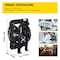 Vevor Air-Operated Double Diaphragm Pump 24 GPM 1 Inch Inlet And Outlet QBY4-25L F46 - alternate 8