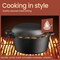 Bakkenmaster Bakken 2-in-1 5QT Cast Iron Dutch Oven with Skillet Lid, Pre-Seasoned, Oven & Campfire Safe BAKCASTDUTC - alternate 6