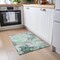 Homeroots 2' X 3' Green Abstract Washable Non Skid Indoor Outdoor Area Rug 559505 - alternate 2