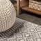 Jonathan Y Ifrane Berber Geometric Stripe Gray/Cream 2 ft. x 10 ft. Runner Rug MOH301B-210 - alternate 5