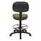 Office Star Products DC Series Sculptured Seat & Back Custom Fabric Drafting Chair, Dillon Sage DC517V-R106 - alternate 4