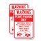 Signmission Permit Parking Only Unauthorized Vehicles Will Be Towed, 18'' X 24'', Heavy Gauge Aluminum, 2PK A-1824-2PACK-23309 - alternate 1