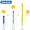 Grizzly Supply Cinch Strap, 5, 8, 12 in L, 0.75 in W, Hook and Loop Closure, Reusable, Blue, Gray, Yellow, 10PK GS-HLCS5x8x12 - alternate 11