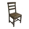Homeroots Set of Two Dark Brown Wood Ladder Back Dining Side Chairs 522052 - alternate 5