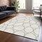 Homeroots 3' X 5' Ivory And Gray Abstract Washable Indoor Outdoor Area Rug 600540 - alternate 8