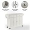 Crosley Full Size Stone Top Kitchen Cart KF30005EWH - alternate 7
