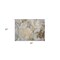 Homeroots 2' X 3' Brown Abstract Washable Non Skid Indoor Outdoor Area Rug 559487 - alternate 2
