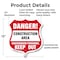 Signmission Construction Area Shield Sign Danger! Un, 12 Inch X 12 Inch, Plastic Sign SHI-P-12-373 - alternate 3