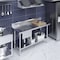 Amgood 60 in. x 24 in. Stainless Steel Work Table with Built-in Left Prep Sink and Faucet WTWTPS-2460-L-F-Z - alternate 7