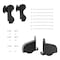 Quiet Glide 9.92 ft. Maple Contemporary Wheel Black Rolling Hook Removable Ladder, 12 ft. Rail QG.540-10MA-12-H.08 - alternate 5
