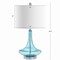 Jonathan Y Cecile 25.5" Glass Teardrop LED Table Lamp, Aqua/Chrome, 2PK JYL1081B-SET2 - alternate 8