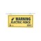 Dare Products Electric Fence Warning Sign, Yellow & Black Laminated Vinyl, 4 x 8 In 1614-3 - alternate 2