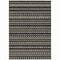 Homeroots 3' X 5' Black And Taupe Striped Washable Indoor Outdoor Area Rug 610516 - alternate 6
