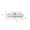 Homeroots Contempo Retro 78in Creamy Off White Loveseat 480891 - alternate 4