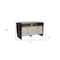 Homeroots 51in Beige Enclosed and Open Storage 329658 - alternate 3