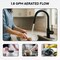 Anzzi 16 in. 1-Handle Pull-Down Sprayer Kitchen Faucet in Matte Black with 1.8 GPM and Dual Spray Modes KF-AZ601MB - alternate 3
