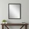 Homeroots 51" Dark Brown Solid Wood Framed Accent Mirror 632830 - alternate 4
