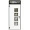 Vdomdoors Aluminum Door Cynex 6106 Dark Stone Entry Steel Metal Modern Painted W36xH80+16 Right Inswing CYNEX6106EXD-DARK-W36xH80+16-RH-I - alternate 4
