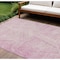 Homeroots 9' X 12' Pink And Ivory Abstract Washable Indoor Outdoor Area Rug 597044 - alternate 1