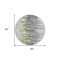 Homeroots 8' Green And Silver Round Abstract Washable Indoor Outdoor Area Rug 582388 - alternate 4