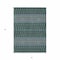 Homeroots 5' X 8' Green Blue And Purple Tribal Washable Indoor Outdoor Area Rug 582561 - alternate 6