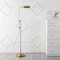 Jonathan Y Zinnia 63" Industrial Minimalist Height-Adjustable Iron Pharmacy LED Floor Lamp, Brass Gold JYL3095A - alternate 4