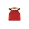 Holland Bar Stool Co Revelle 25in Swivel Counter Stool with Black Wrinkle Finish, Medium Back and Canter Red Seat 881 - alternate 4