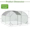 Wrightmaster 9.84 ft. x 13.12 ft. x 6.56 ft. Galvanized Wire Chicken Coop with Waterproof Cover Dome Shaped Walk ZR-194437 - alternate 8