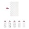 Smarty Had A Party White with Silver Dots Paper Dinner Napkins 600 Napkins, 600PK 2193-CASE - alternate 4