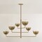 Troy Lighting August 45in wide 6 Light Chandelier in Patina Brass F3745-PBR - alternate 5