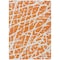 Homeroots 9' X 12' Orange and White Abstract Washable Non Skid Indoor Outdoor Area Rug 559287 - alternate 8