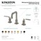 Kingston Brass Widespread Bathroom Faucet with Push Pop-Up Drain, Brushed Nickel KS142KLBN - alternate 4