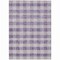 Homeroots 3' X 5' Lavender And Ivory Plaid Washable Indoor Outdoor Area Rug 595493 - alternate 6