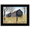 Homeroots Treat Yourself Mail Pouch Barn 2 Black Framed Print Wall Art 404501 - alternate 1