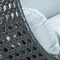 Leisuremod Charcoal Wicker Hanging 2 person Egg Swing Chair with Light Grey Cushions ESCCH-57LGR - alternate 4