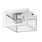 Jonathan Y Grayson 8" 1-Light Farmhouse Industrial Square Iron/Glass Case LED Flush Mount, Chrome JYL9553B - alternate 7